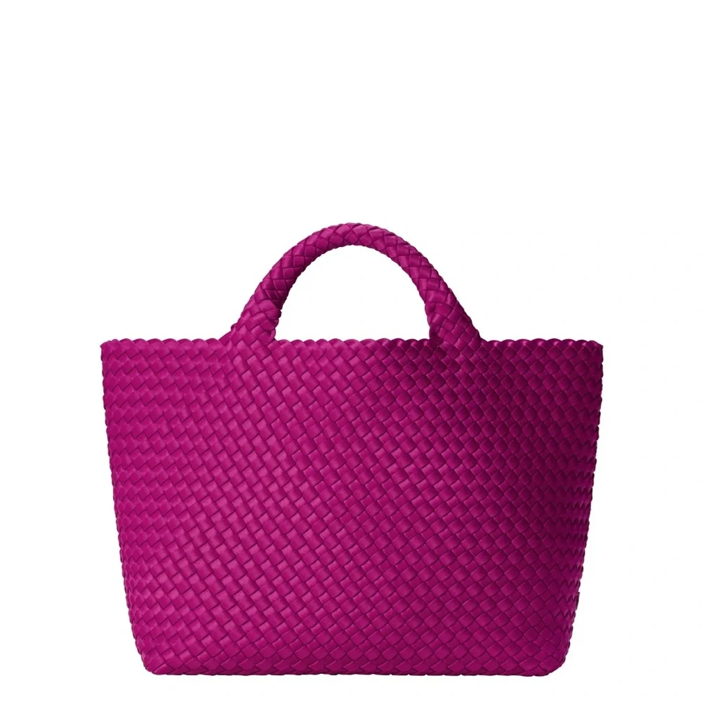 Naghedi Handwoven Clutch in Deep Fuchsia - Picture 3 of 10